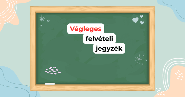 Végleges felvételi jegyzék